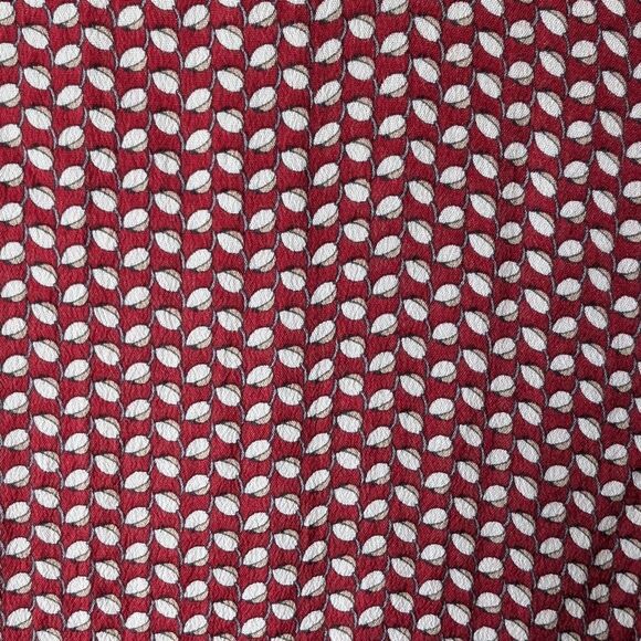 Massimo Dutti silk blend burgundy shirt size Large - Picture 9 of 13